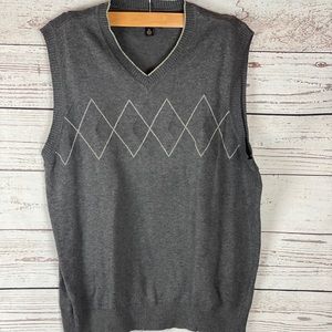 Club Room Men’s V-neck Gray Sweater Vest